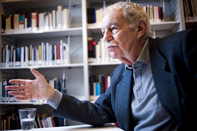 Eduardo Mendoza en la Biblioteca Eduardo Mendoza del Instituto Cervantes de Cracovia, fot. B. Siedlik