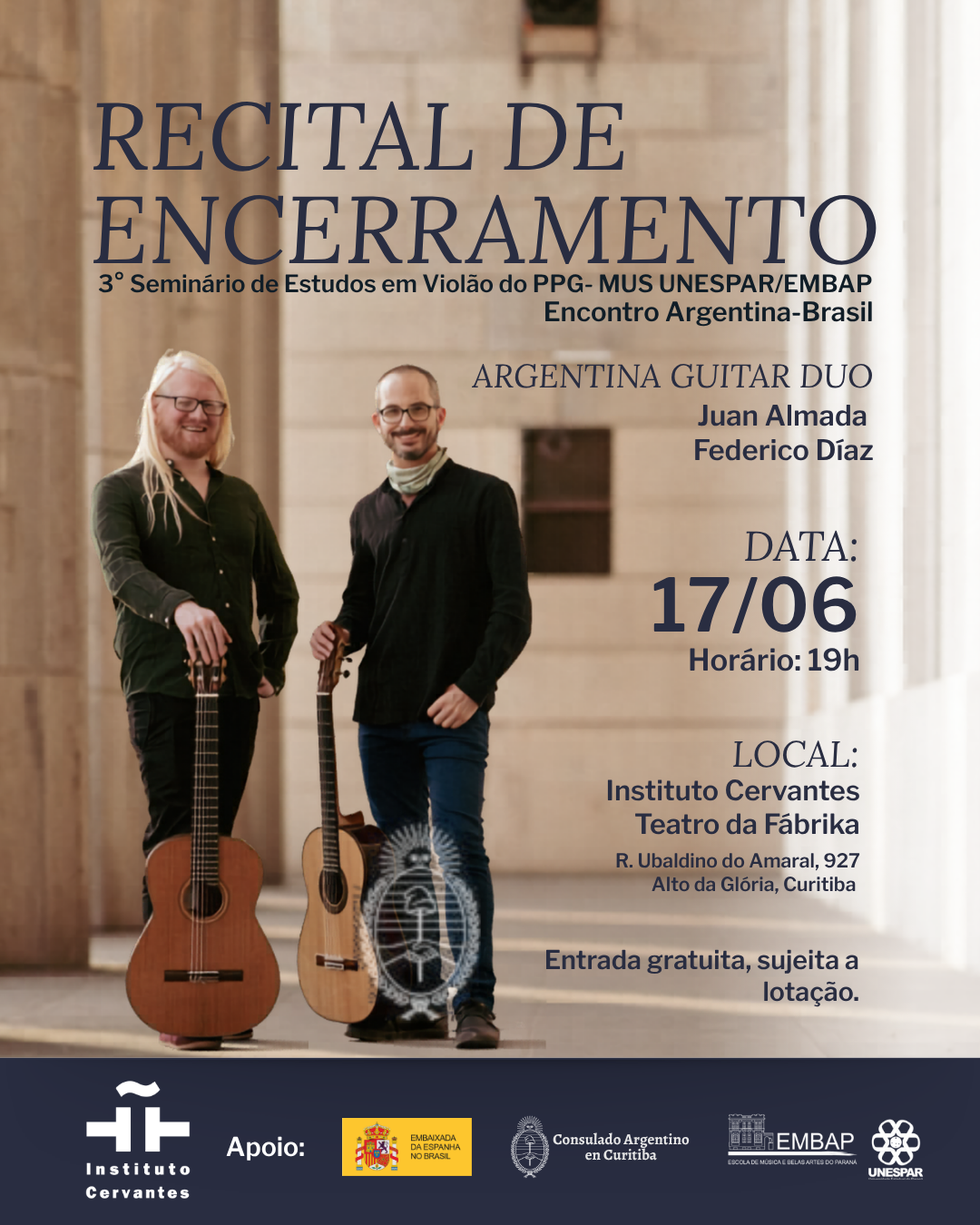 Cartel recital guitarra